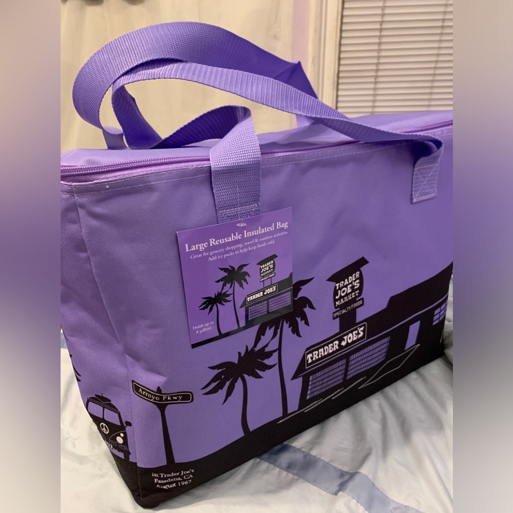 Trader Joe’s Large Lavender Insulated Bag Limited Edition